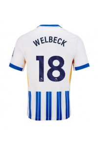 Brighton Danny Welbeck #18 Voetbaltruitje Thuis tenue 2024-25 Korte Mouw